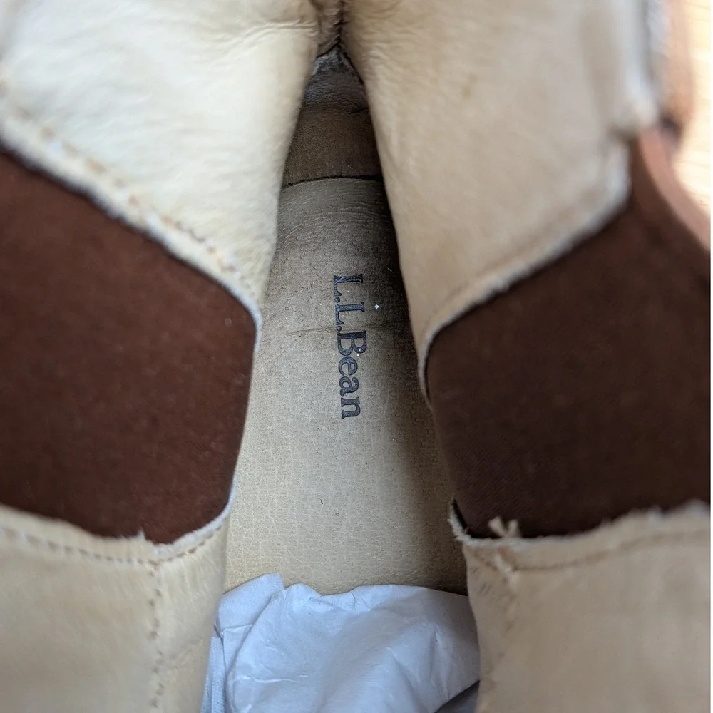 LL Bean Brown Suede Chelsea Ankle Boots Women Size 10 - Picture 8 of 10
